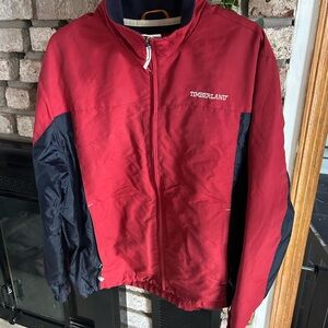 Timberland Navy & Red Weather Gear Zip